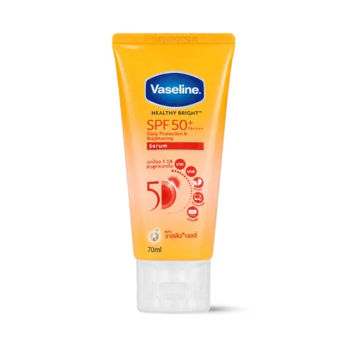 Sữa Dưỡng Thể Vaseline Healthy Bright Spf 50+ Daily Protection Brightening Serum Mini 70ml (Hàng Nhập Khẩu Có Tem Phụ)
