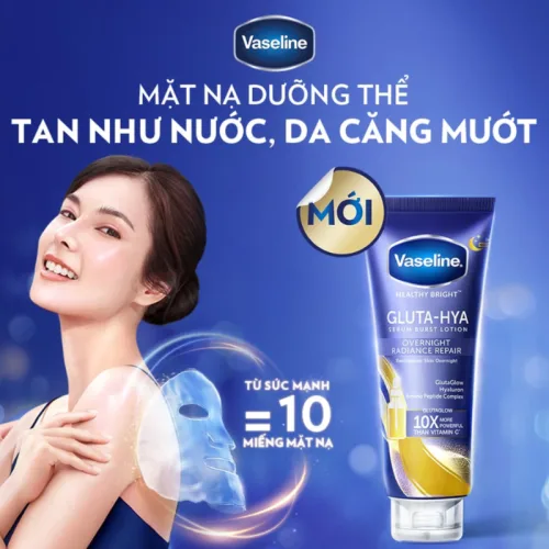 Sữa Dưỡng Thể Vaseline Sáng Mịn Da Tuýp Màu Xanh 70ml