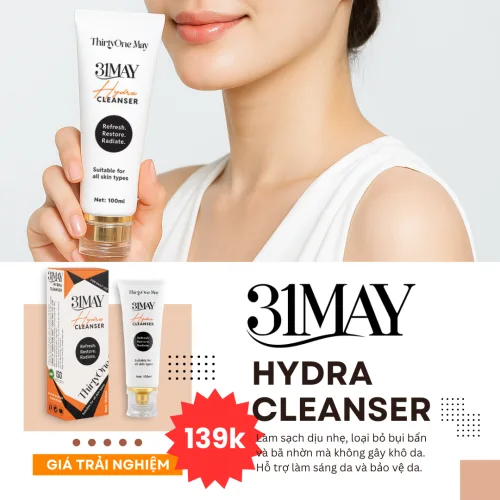 Sữa Rửa Mặt 31may Hydra Cleanser 100ml - Sữa Rửa Mặt Thirty One May Chính Hãng