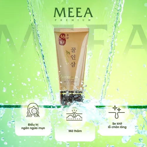 Sữa rửa mặt 36 vị mật Nhân Sâm MeeA Organic thư thái làn da