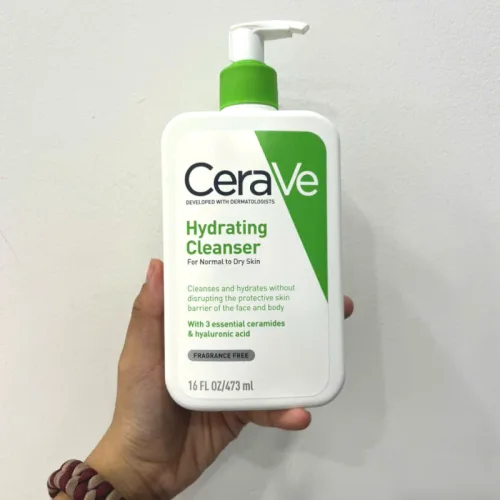 Sữa Rửa Mặt Cerave Hydrating Cleanser Xanh Lá  Lớn 473ml - Dành Cho Da Thường Đến Da Khô
