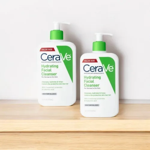 Sữa Rửa Mặt Cerave Hydrating Cleanser Xanh Lá  Lớn 473ml - Dành Cho Da Thường Đến Da Khô