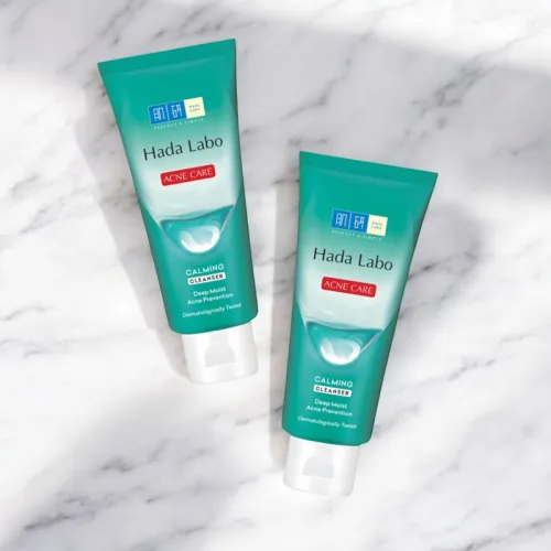 Sữa Rửa Mặt Hada Labo Màu Xanh Lá Acne Care Calming Cleanser Cho Da Mụn 80g