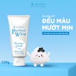 Sữa Rửa Mặt Senka Perfect Whip Đất Sét Màu Trắng 120g - Dành Cho Da Dầu Mụn