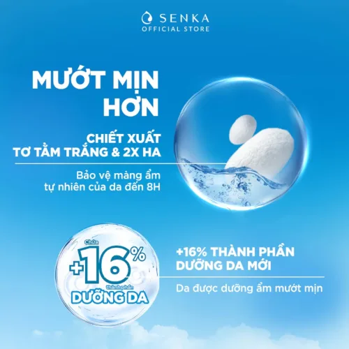Sữa Rửa Mặt Senka Perfect Whip Sạch Sâu Mướt Mịn Màu Xanh Biển Cho Da Dầu 120g