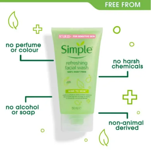 Sữa Rửa Mặt Simple Kind To Skin Refreshing Facial Wash Ge 150ml
