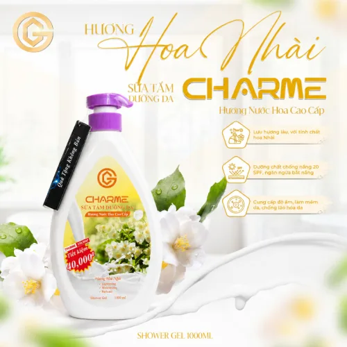 Sữa Tắm Charme Hương Hoa Nhài - Sữa Tắm Hương Nước Hoa Charme Miracle 1 Lít