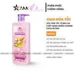 Sữa Tắm Cho Nữ Tẩy Tế Bào Da Chết Charme Exfoliating Hạt Hạnh Nhân Hương Nước Hoa Pháp 900ml