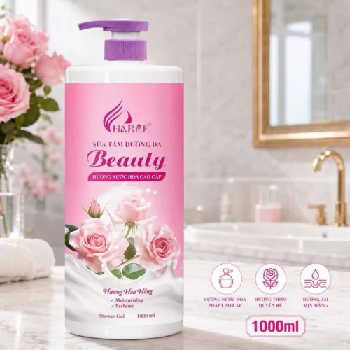 Sữa Tắm Charme Beauty Hương Hoa Hồng 1000ml
