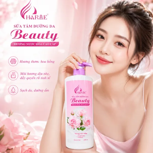 Sữa Tắm Charme Beauty Hương Hoa Hồng 1000ml