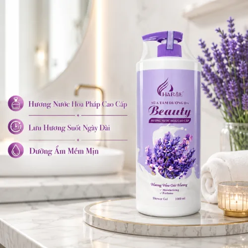 Sữa Tắm Charme Beauty Hương Hoa Oải Hương 1000ml