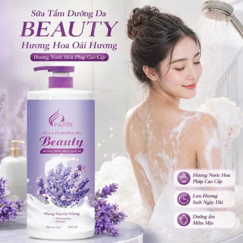 Sữa Tắm Charme Beauty Hương Hoa Oải Hương 1000ml