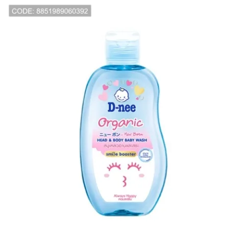 Sữa Tắm Gội Toàn Thân Cho Bé  Dnee Organic Màu Xanh Dương 380ml