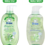 Sữa Tắm Gội Toàn Thân Cho Bé  Dnee Organic Màu Xanh Lá 380ml