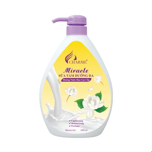 Sữa Tắm Nước Hoa Charme Miracle 1000ml Hương Hoa Nhài