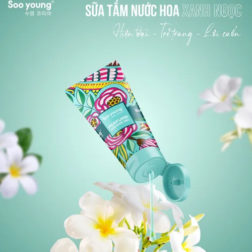 Sữa Tắm Nước Hoa Soo Young Màu Xanh Ngọc