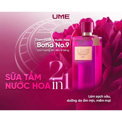 Sữa Tắm Nước Hoa Ume Perfume Shower Gel Giúp Cấp Ẩm Trắng Da 250ml - Sữa Tắm Ngọc Trinh