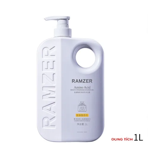 Sữa tắm Ramzer hương nước hoa cao cấp, dưỡng ẩm làm sạch trắng da dung tích 1000ml