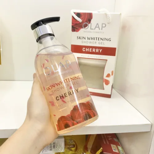 Sữa Tắm Trắng Da Olap Cherry Màu Đỏ 600ml