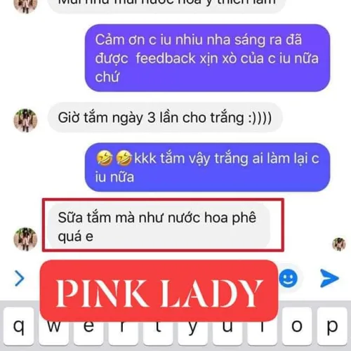 Sữa Tắm Xông Trắng Pink Lady Shower Q-Lady Onaya