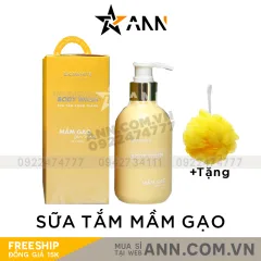 Sữa Tắm Xông Trắng Sica White Mầm Gạo Lên Men