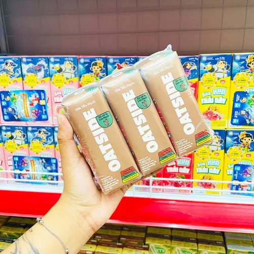 Sữa Yến Mạch Vị Socola Lúa Mạch Oatside Lốc 3 Hộp (180ml/Hộp)