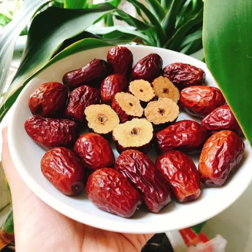 Táo Đỏ Khô Size Jumbo 500g Thơm Ngon Túi Zip