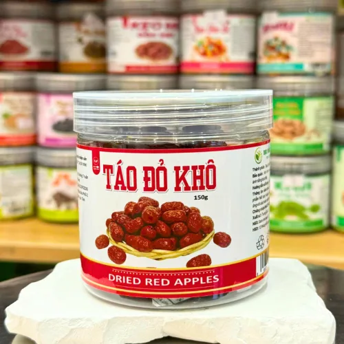 Táo Đỏ Khô Thơm Ngon Size Nhỏ 150g - Hộp Pet