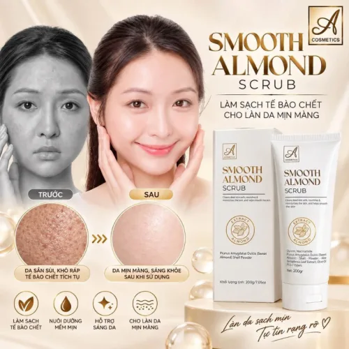 Tẩy Tế Bào Da Chết A Cosmetics Hạnh Nhân 200g - Tẩy Tế Bào Da Chết Mặt Phương Anh