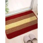 Thảm Lau Chân Nỉ Kẻ Chống Trượt Nhiều Màu 40x60cm