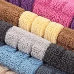 Thảm Lau Chân Nỉ Kẻ Chống Trượt Nhiều Màu 40x60cm