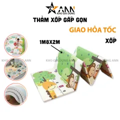 Thảm Xốp Gấp Gọn Cho Bé 1m8x2m