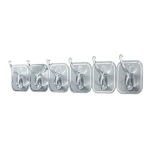 Combo 3 Thanh 6 Móc Treo Dán Tường - Móc Nhựa Treo Đồ Dán Tường Nhà Bếp Nhà Tắm Đa Năng Chịu Lực Tốt 36x6cm