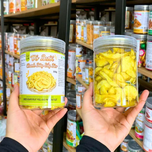 Thơm Sấy Muối Ớt Thơm Ngon 300g Hộp