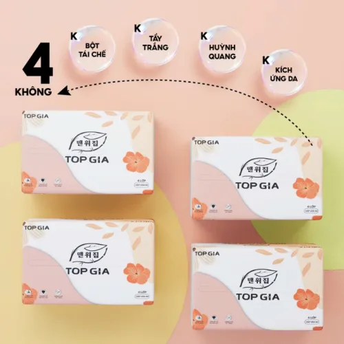 Thùng 16 Gói Khăn Ăn Top Gia - Khăn Giấy Ăn Sắc Hạ 240 tờ x 4 lớp
