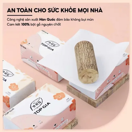 Thùng 16 Gói Khăn Ăn Top Gia - Khăn Giấy Ăn Sắc Hạ 240 tờ x 4 lớp
