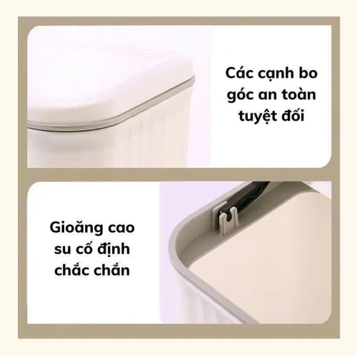 Thùng Rác Treo Tường - Thùng Rác Treo Cánh Tủ Bếp Dán Trên Tường Cho Phòng Tắm Nhà Vệ Sinh 16x26.5x29cm