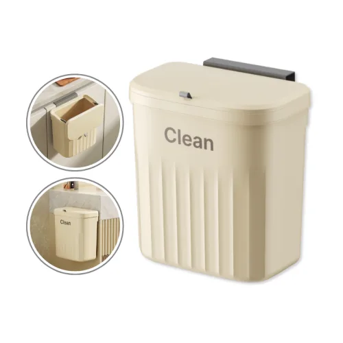 Thùng Rác Treo Tường - Thùng Rác Treo Cánh Tủ Bếp Dán Trên Tường Cho Phòng Tắm Nhà Vệ Sinh 16x26.5x29cm