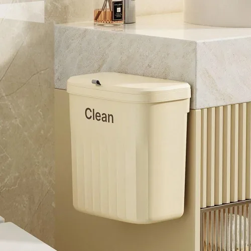 Thùng Rác Treo Tường - Thùng Rác Treo Cánh Tủ Bếp Dán Trên Tường Cho Phòng Tắm Nhà Vệ Sinh 16x26.5x29cm