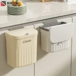 Thùng Rác Treo Tường - Thùng Rác Treo Cánh Tủ Bếp Dán Trên Tường Cho Phòng Tắm Nhà Vệ Sinh 16x26.5x29cm