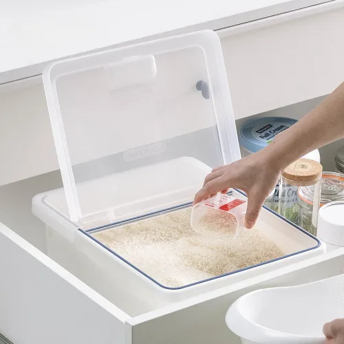 Thùng Đựng Gạo Inochi 12Kg - Thùng Đựng Gạo Chống Côn Trùng Bụi Bẩn Kèm Cốc
