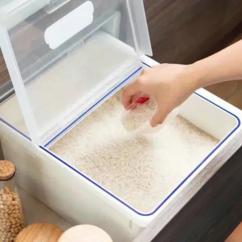 Thùng Đựng Gạo Inochi 12Kg - Thùng Đựng Gạo Chống Côn Trùng Bụi Bẩn Kèm Cốc