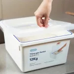Thùng Đựng Gạo Inochi 12Kg - Thùng Đựng Gạo Chống Côn Trùng Bụi Bẩn Kèm Cốc