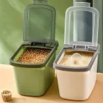 Thùng Đựng Gạo 10L - Thùng Đựng Gạo Chống Côn Trùng Bụi Bẩn Kèm Cốc 35x22x20cm