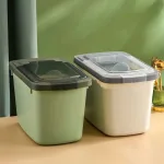 Thùng Đựng Gạo 10L - Thùng Đựng Gạo Chống Côn Trùng Bụi Bẩn Kèm Cốc 35x22x20cm