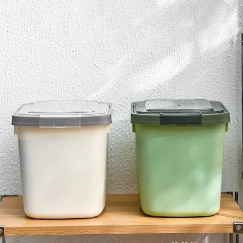 Thùng Đựng Gạo 10L - Thùng Đựng Gạo Chống Côn Trùng Bụi Bẩn Kèm Cốc 35x22x20cm