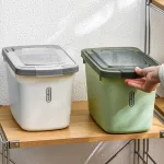Thùng Đựng Gạo 10L - Thùng Đựng Gạo Chống Côn Trùng Bụi Bẩn Kèm Cốc 35x22x20cm