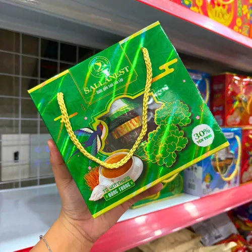 Tổ Yến Chưng Đông Trùng Dạng Xách SALLANEST Set 6 Hủ 70ml