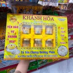 Tổ Yến Chưng Sẵn Canxi Đường Ăn Kiêng Khánh Hòa Saminest 35% Set 6 Hủ - Hộp Vàng