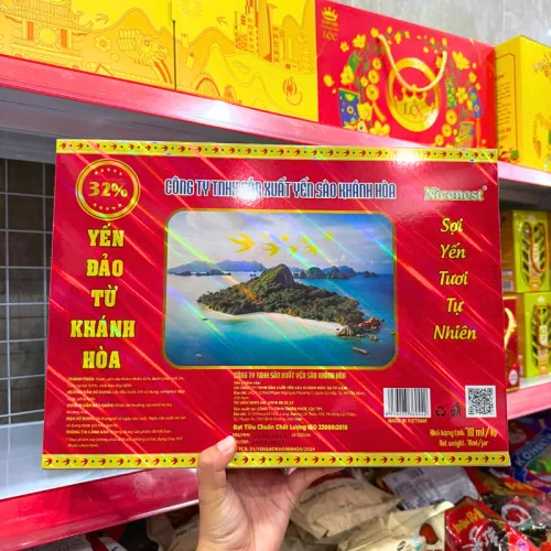 Tổ Yến Chưng Đường Đảo Từ Khánh Hòa Nicenest 32% Set 6 Hủ 70ml